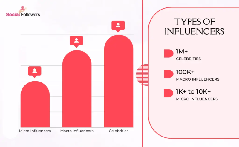 Types of influencers on social media