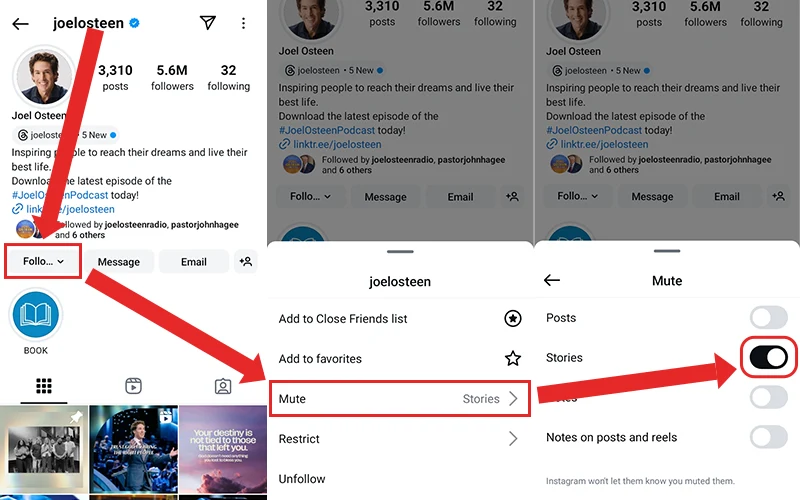 how to unmute Instagram stories